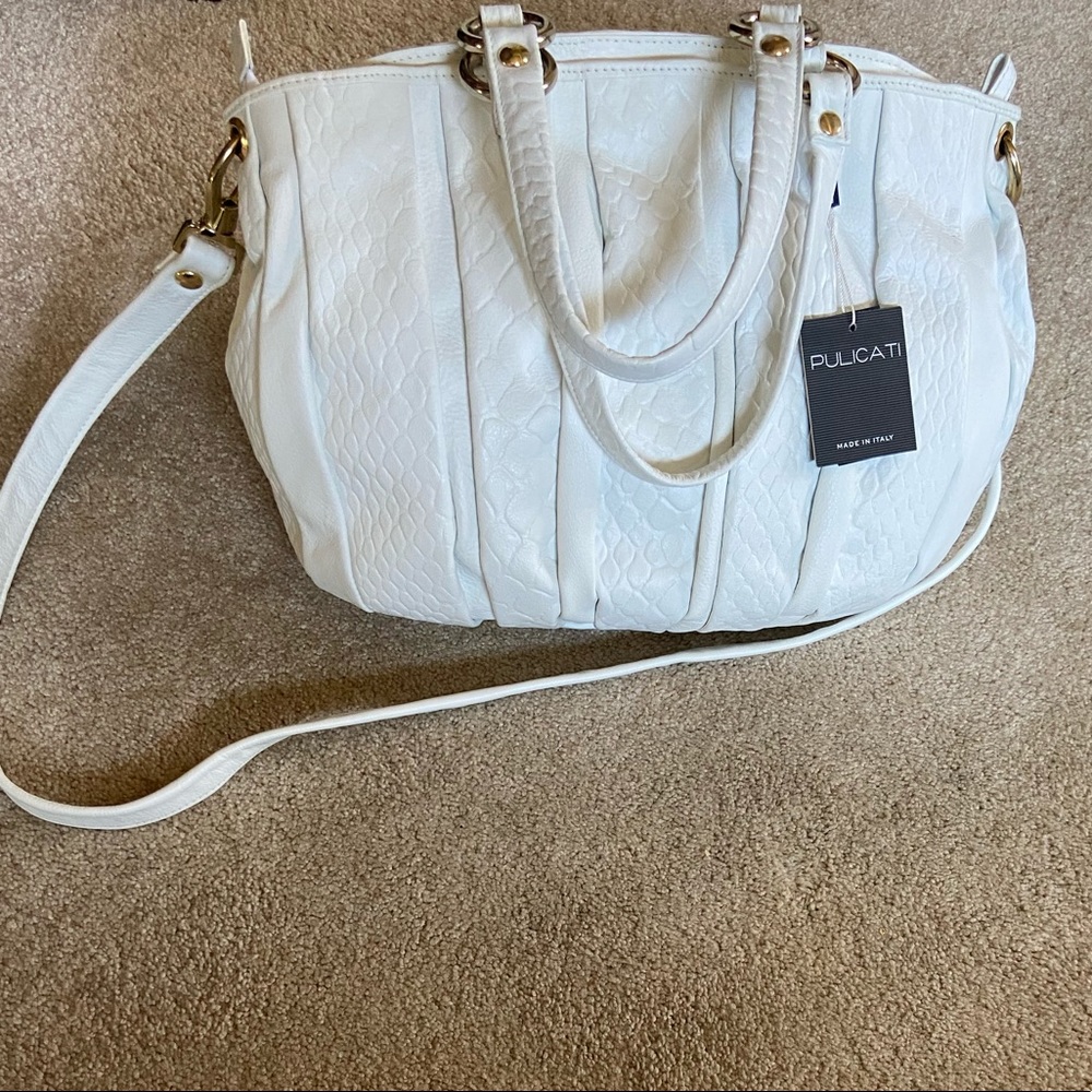White Italian purse NWT